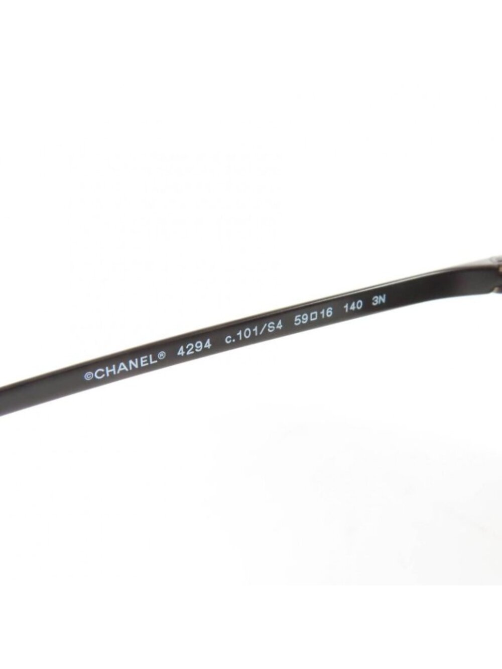 Chanel Pilot Sunglasses Logo Quilted Two Bridge Black - Picture 9 of 11